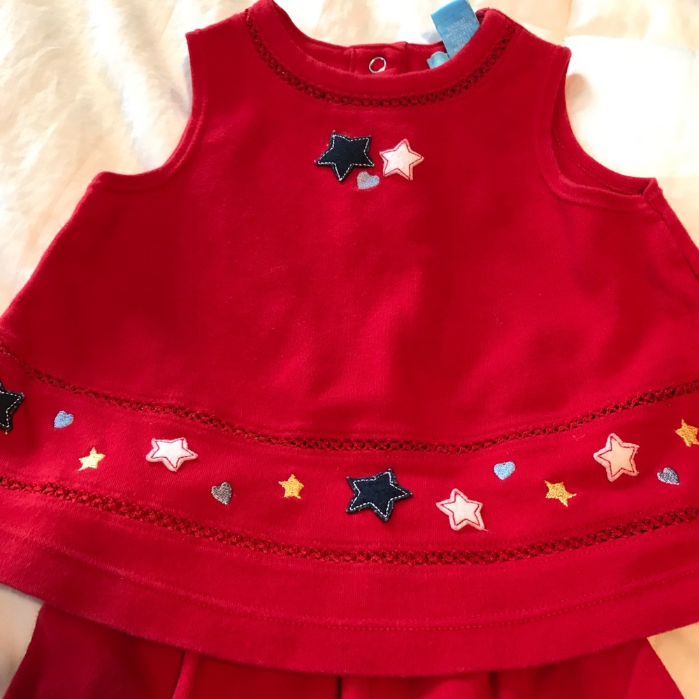6/9M patriotic top with matching bottoms